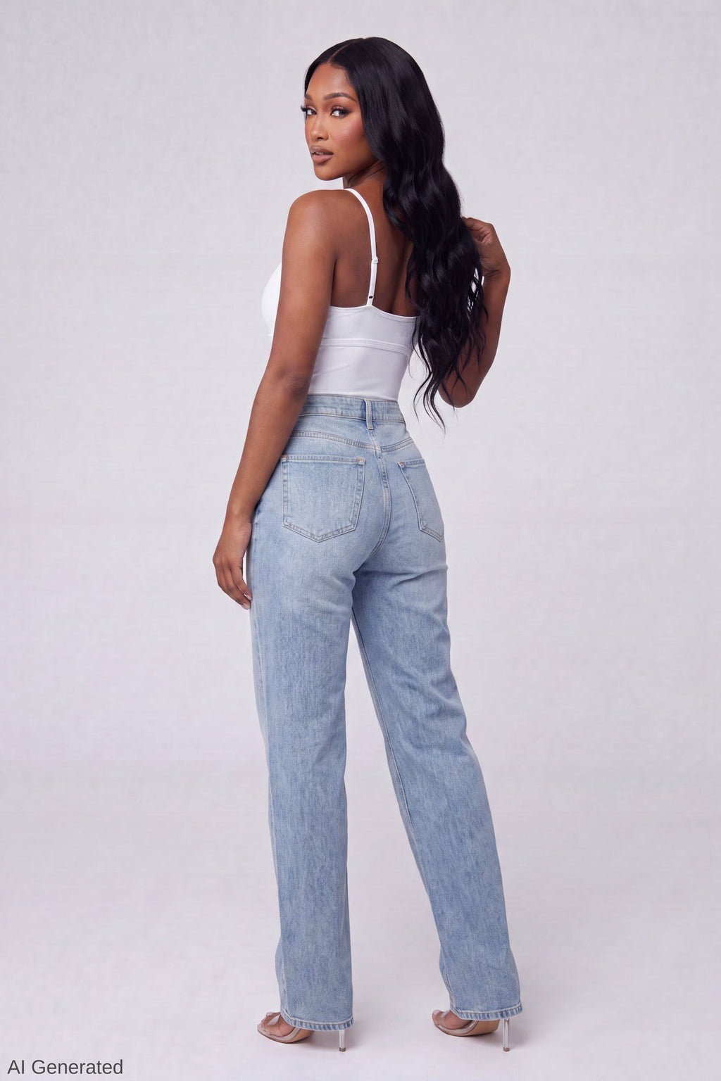 Luxe Heavy Contour Braless V-Neck Bodysuit