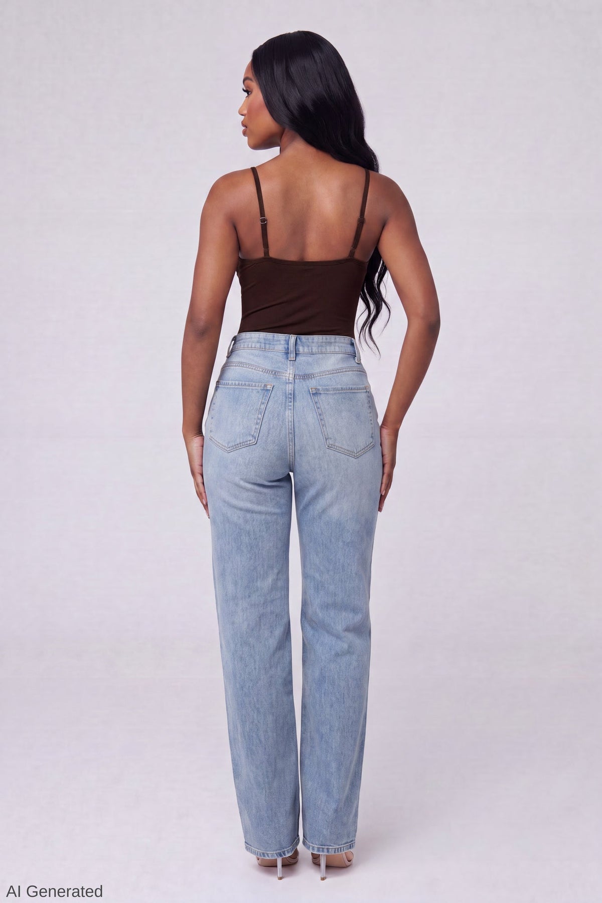 Luxe Heavy Contour Braless V-Neck Bodysuit