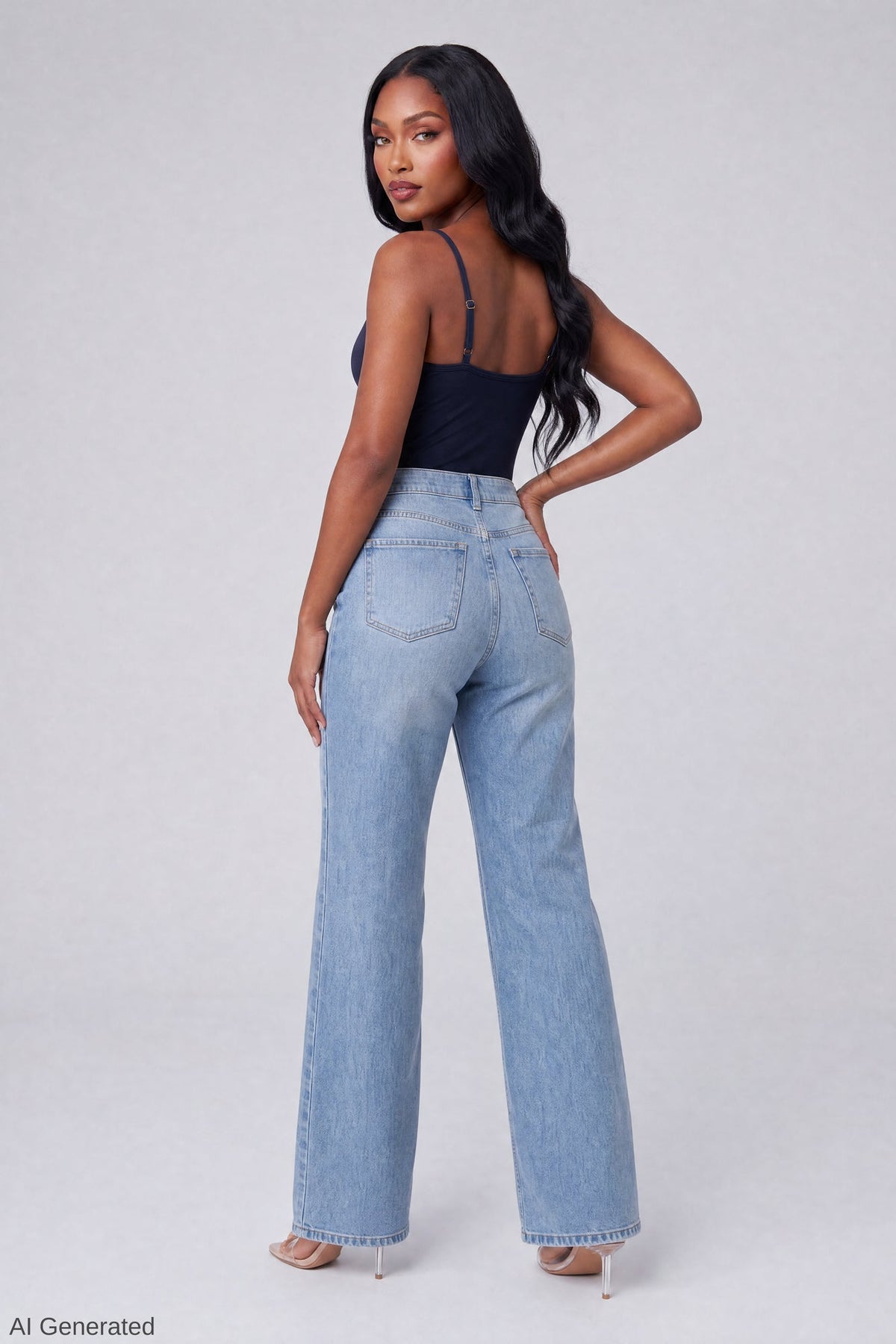 Luxe Heavy Contour Braless V-Neck Bodysuit