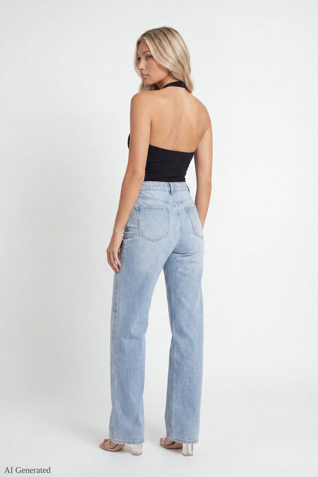Luxe Heavy Contour O-Ring Halter Bodysuit
