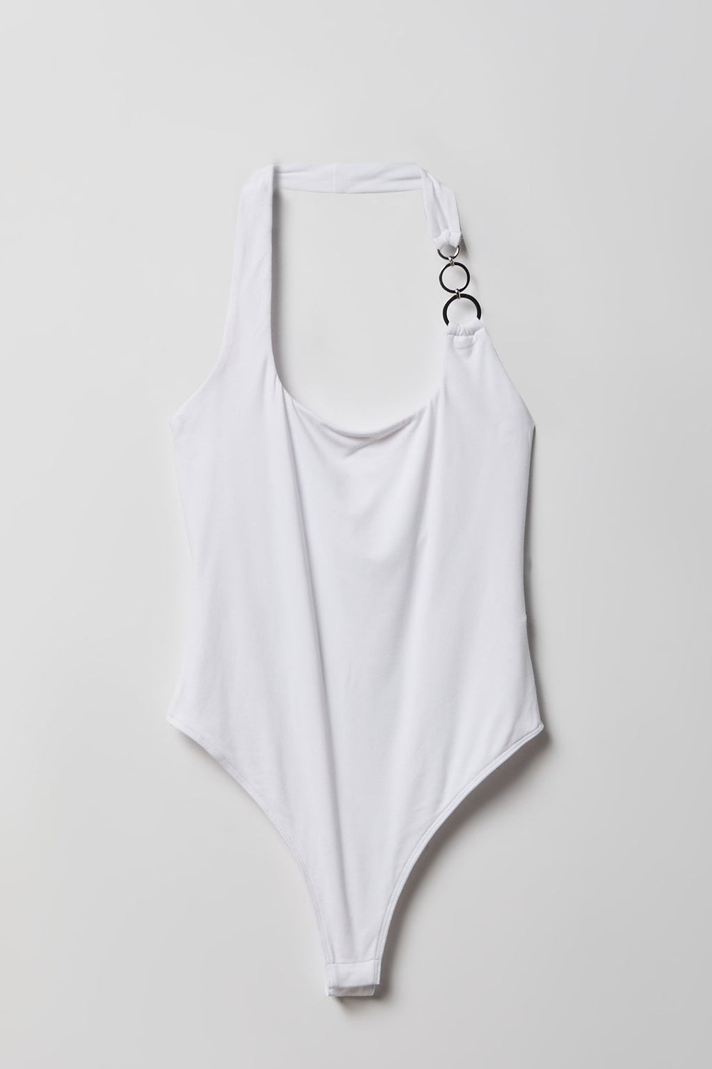Luxe Heavy Contour O-Ring Halter Bodysuit