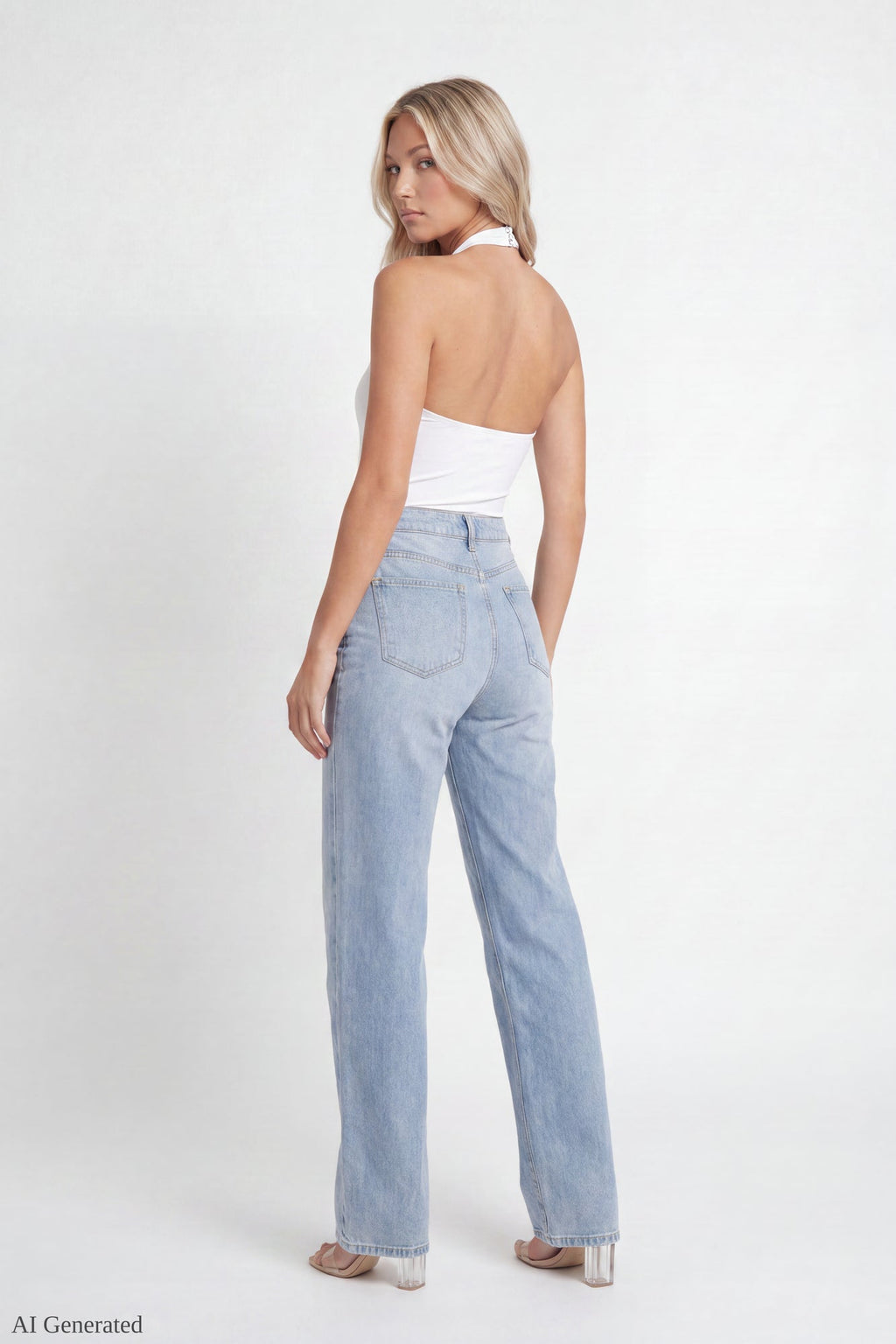 Luxe Heavy Contour O-Ring Halter Bodysuit
