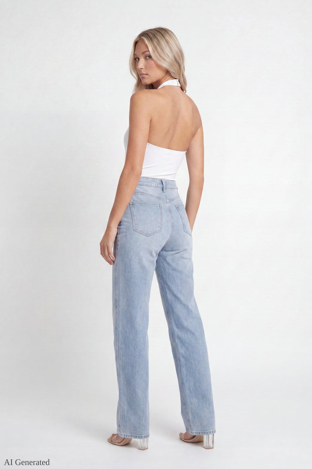 Luxe Heavy Contour O-Ring Halter Bodysuit