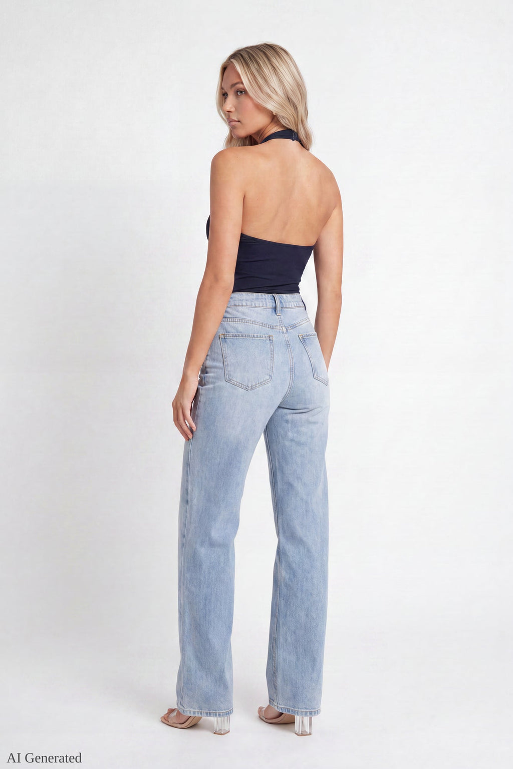 Luxe Heavy Contour O-Ring Halter Bodysuit