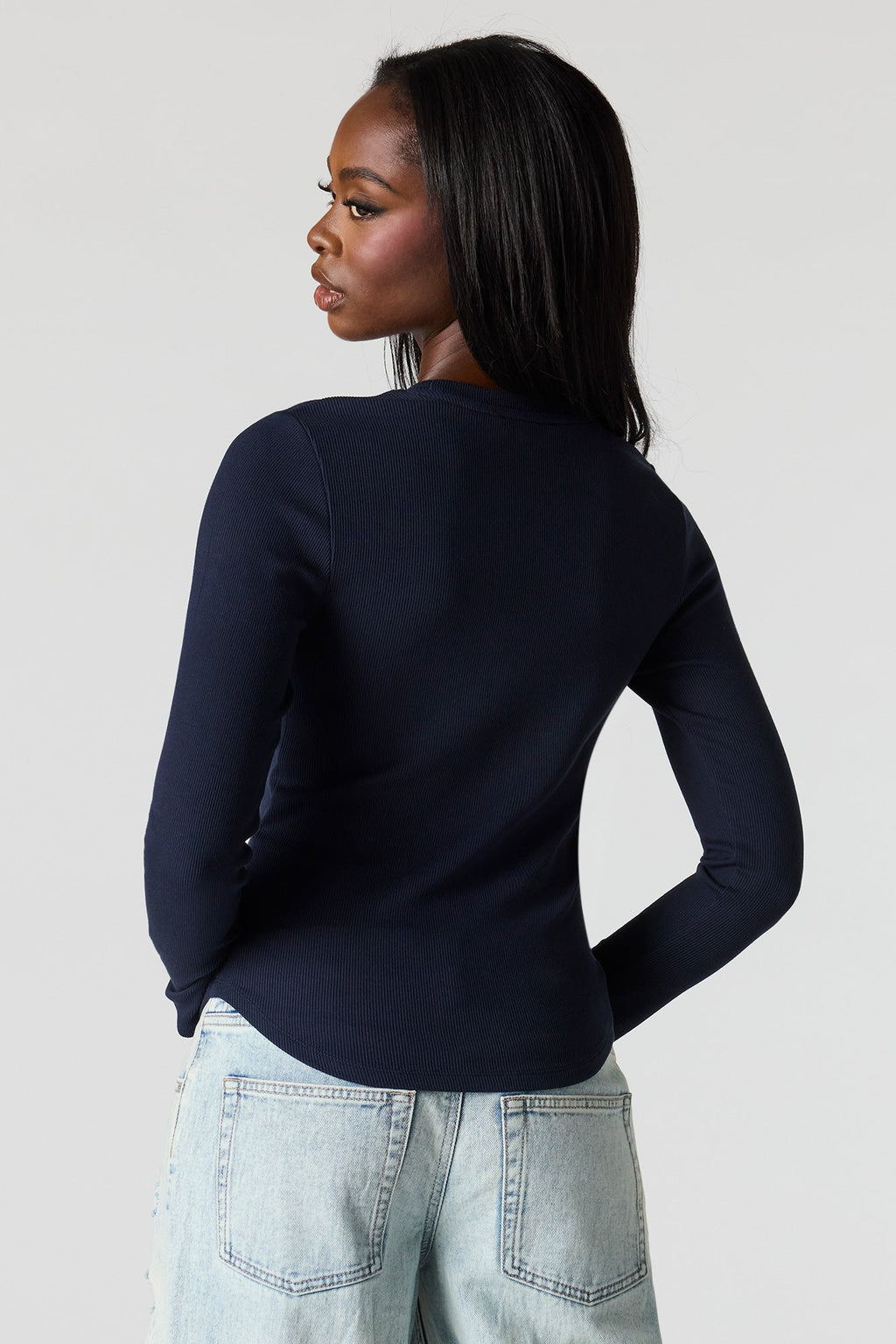 Ribbed Long Sleeve Top