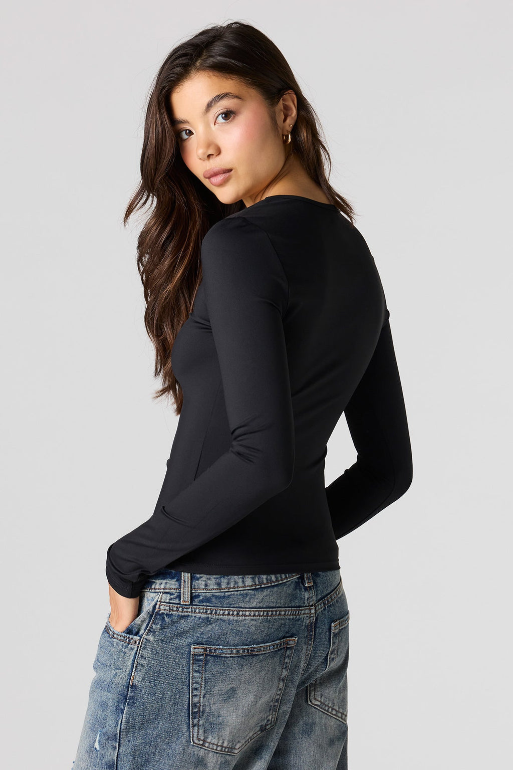 Luxe Heavy Contour Long Sleeve Top