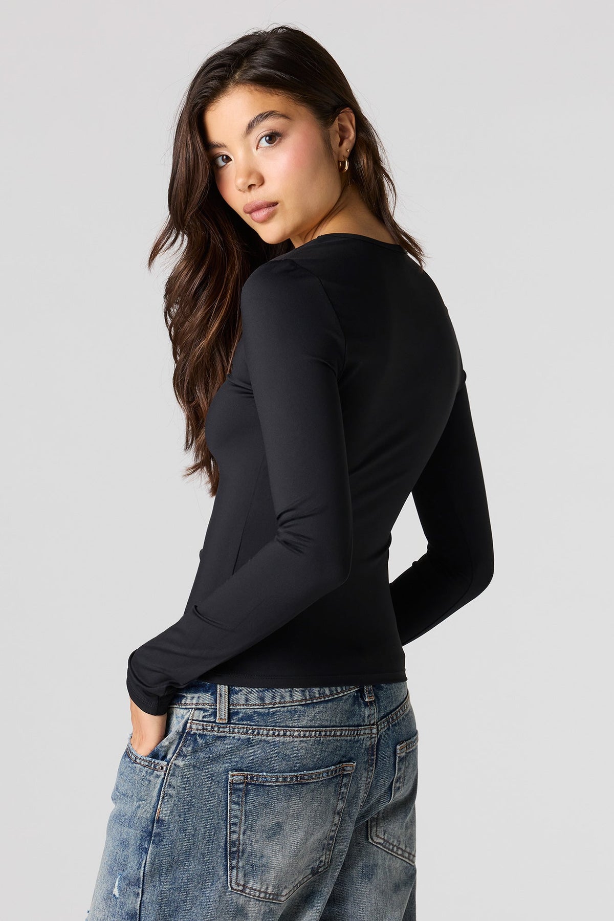 Luxe Heavy Contour Long Sleeve Top