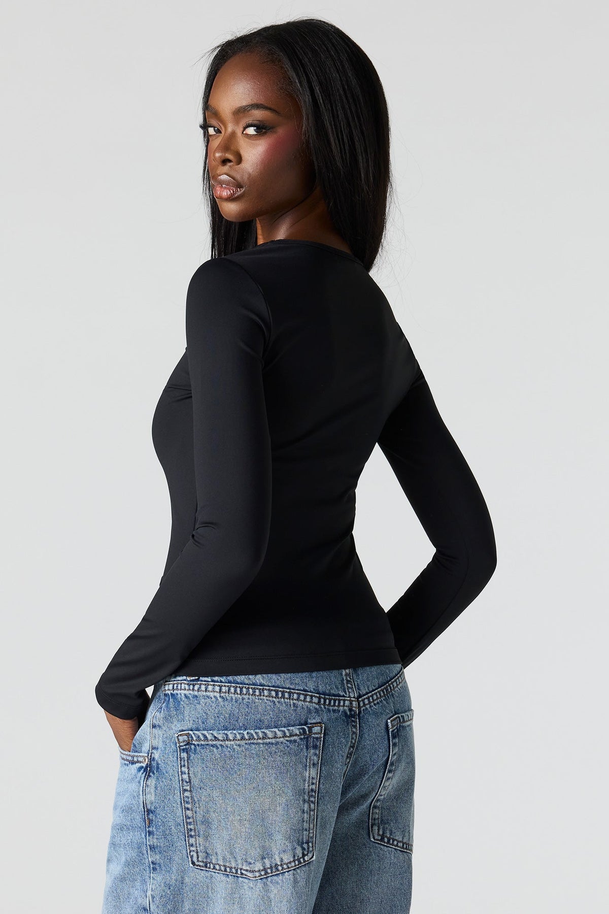 Luxe Heavy Contour Long Sleeve Top
