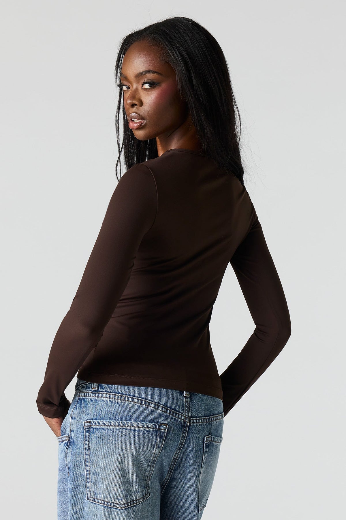 Luxe Heavy Contour Long Sleeve Top
