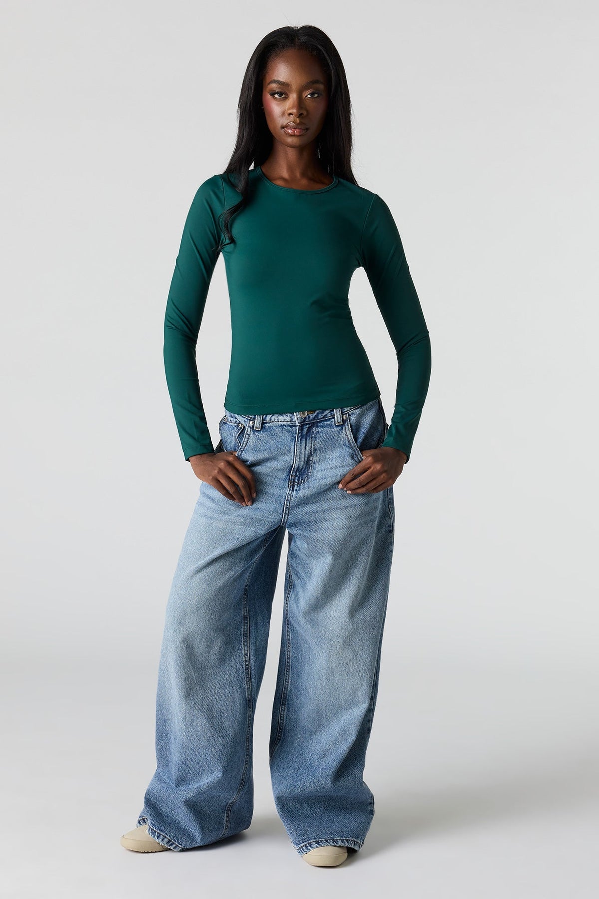 Luxe Heavy Contour Long Sleeve Top