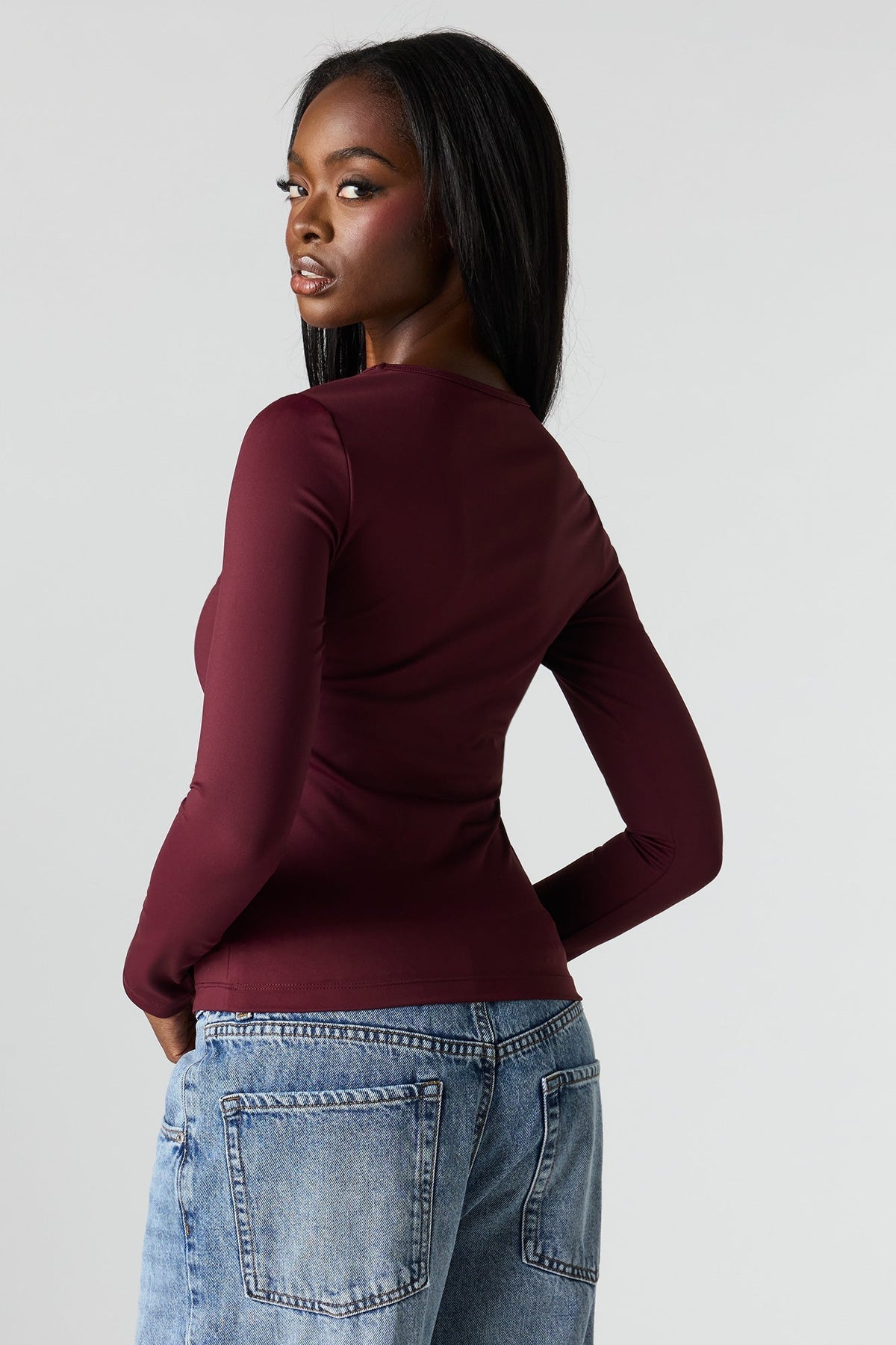 Luxe Heavy Contour Long Sleeve Top
