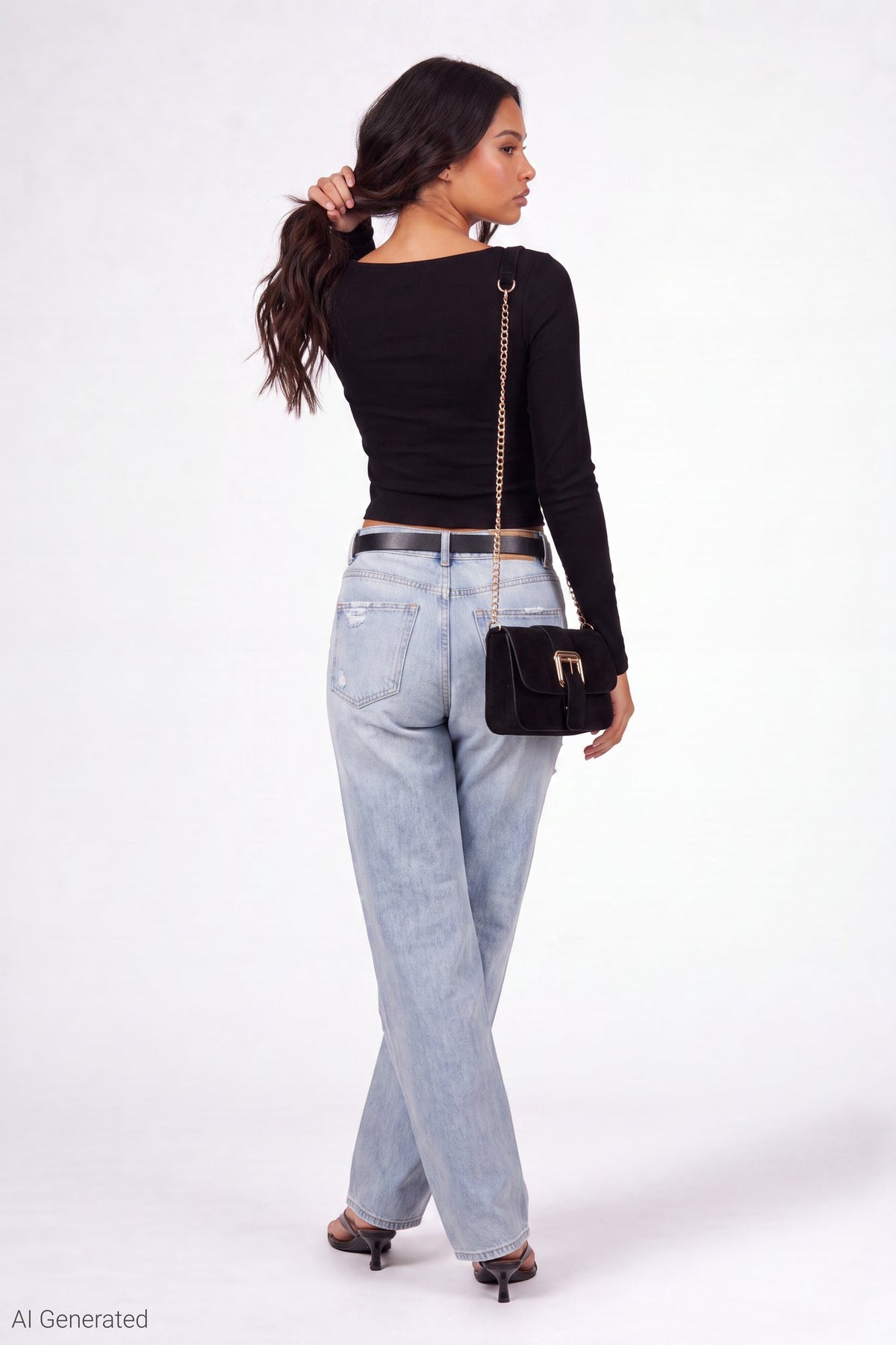 Soft Contour Square Neck Long Sleeve Top