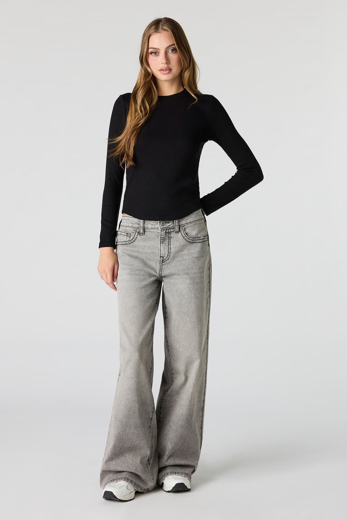 Ribbed Long Sleeve Top