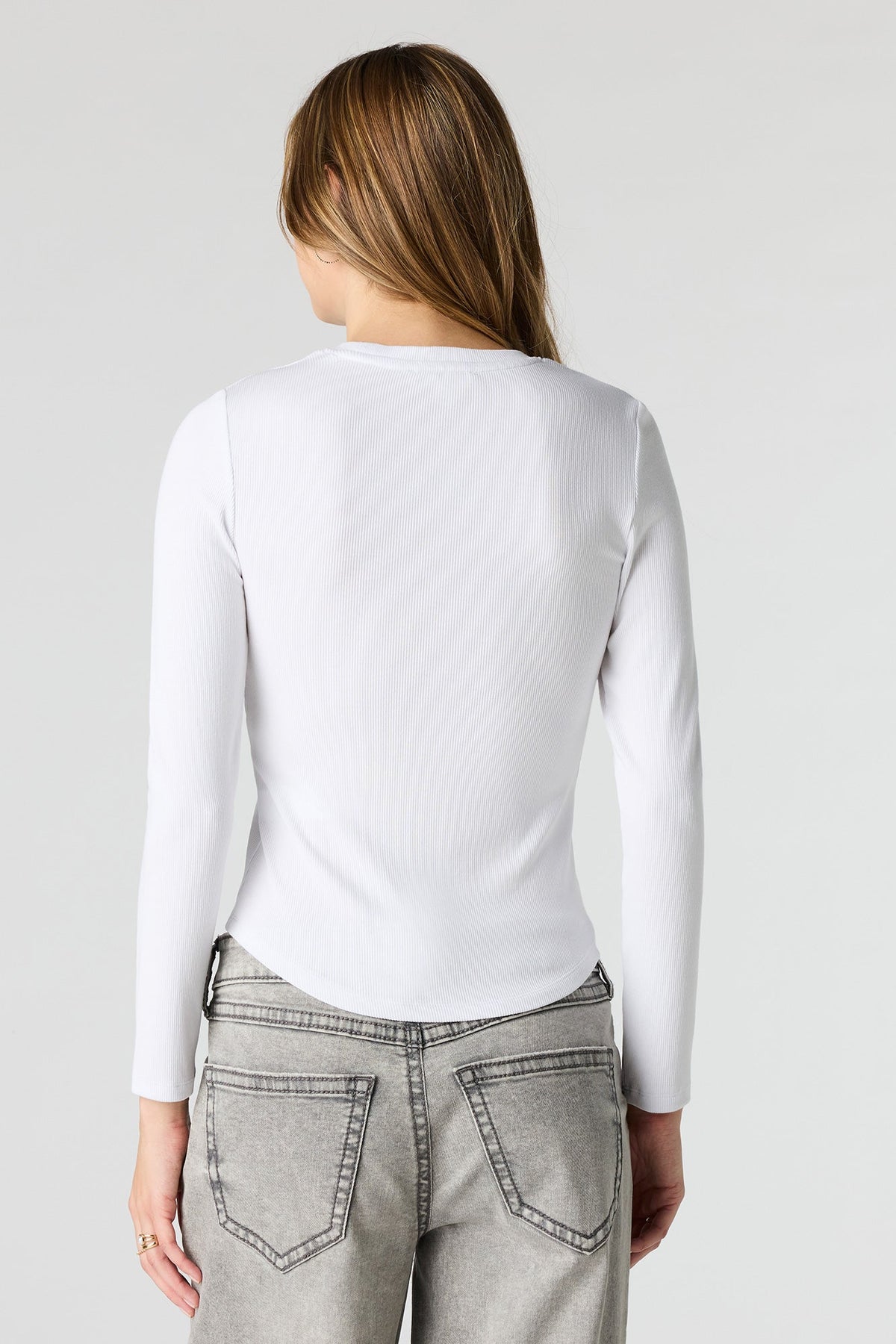 Ribbed Long Sleeve Top