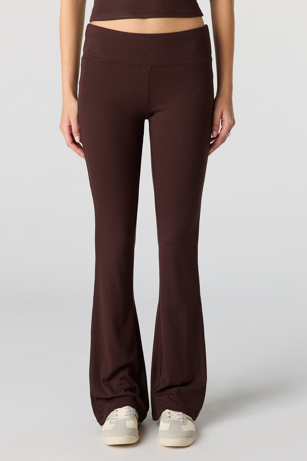 Soft Ribbed T-Shirt & Flare Pant Set