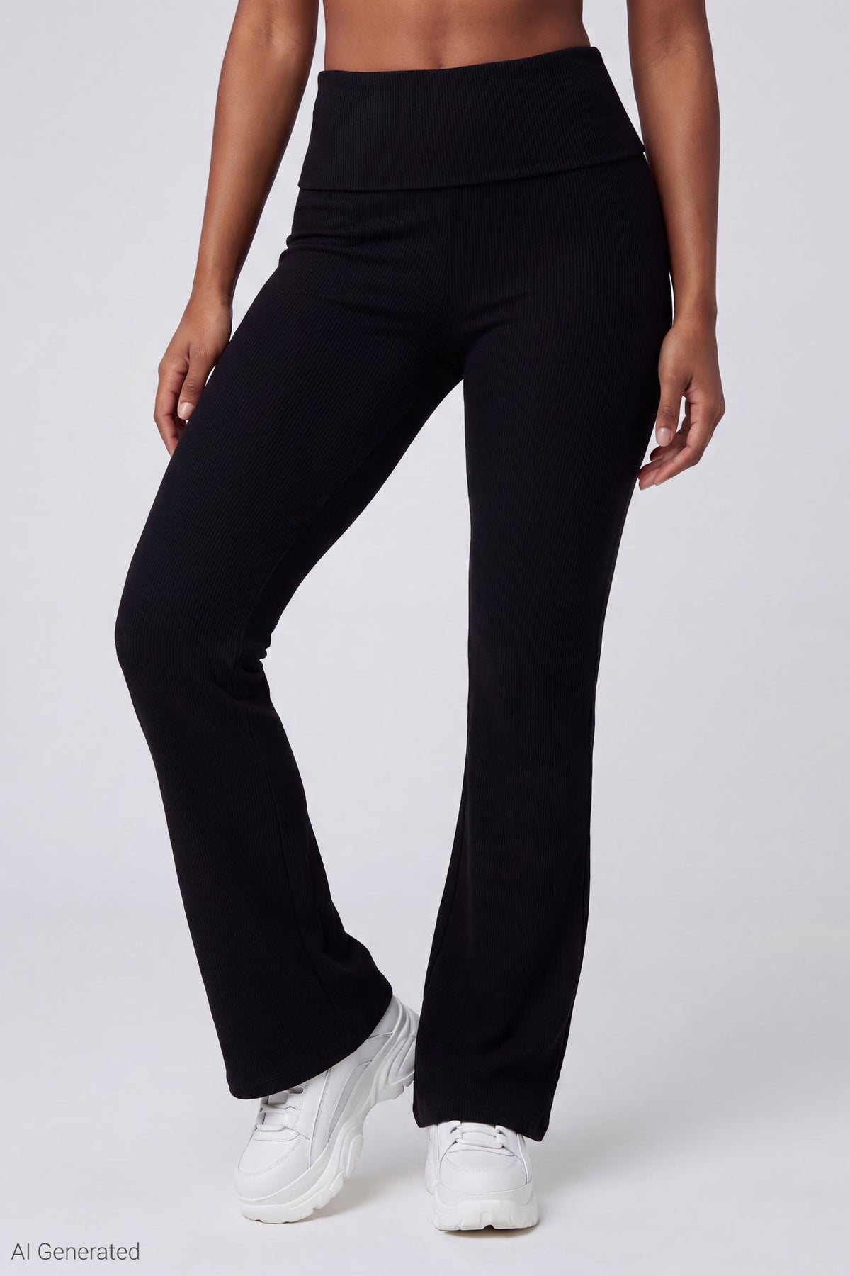 Soft Ribbed T-Shirt & Flare Pant Set
