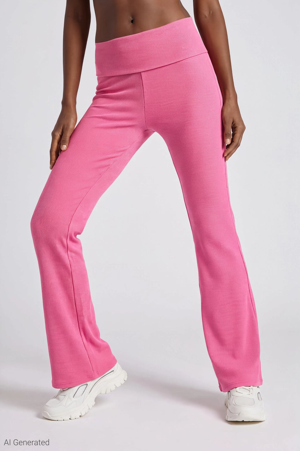 Soft Ribbed T-Shirt & Flare Pant Set