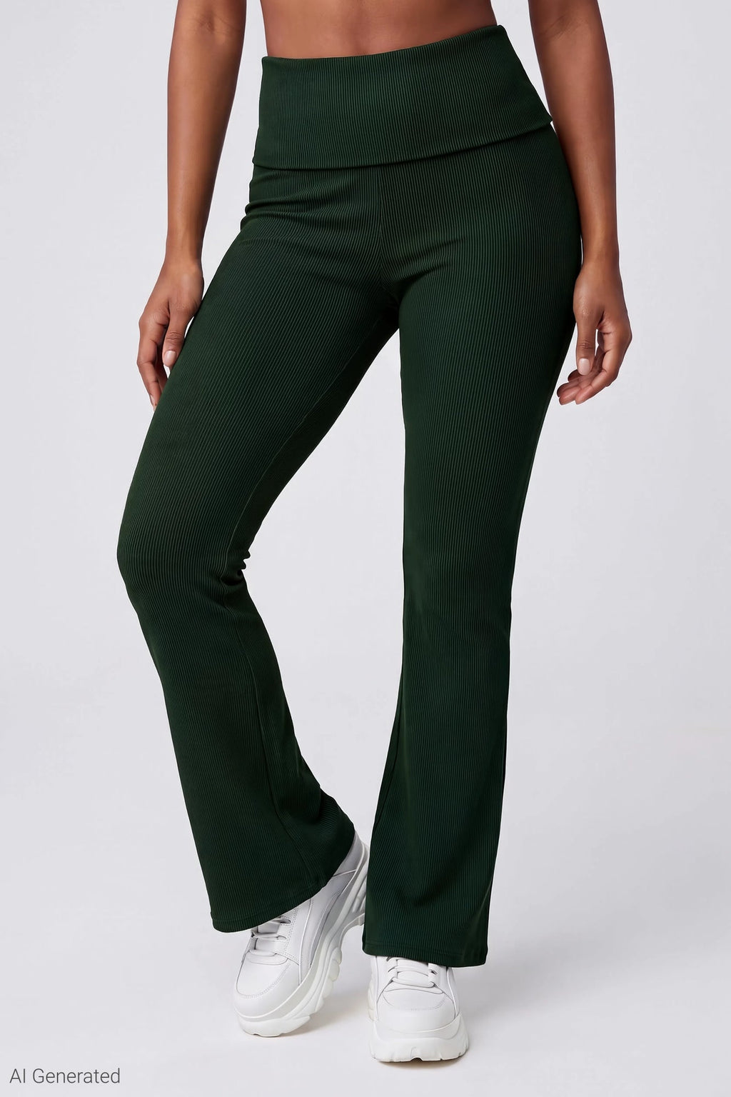 Soft Ribbed T-Shirt & Flare Pant Set