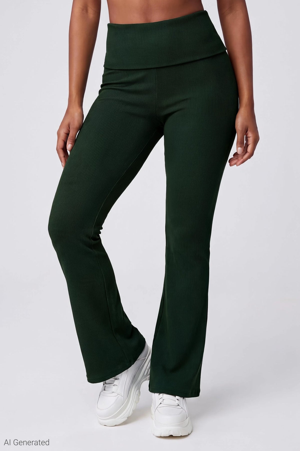 Soft Ribbed T-Shirt & Flare Pant Set