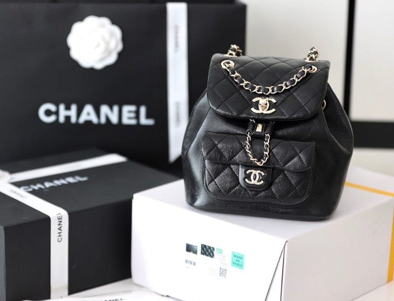 Chanel Backpack 18cm Black - Handbag