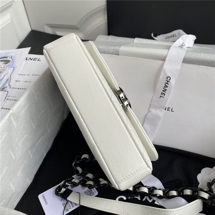 Chanel Classic Flap Bag 20cm White - Handbag