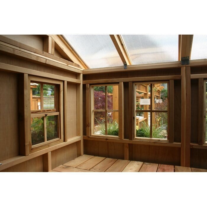 12 ft x 12 ft Cedar Outdoor Garden Shed - Sunshed Storage Building