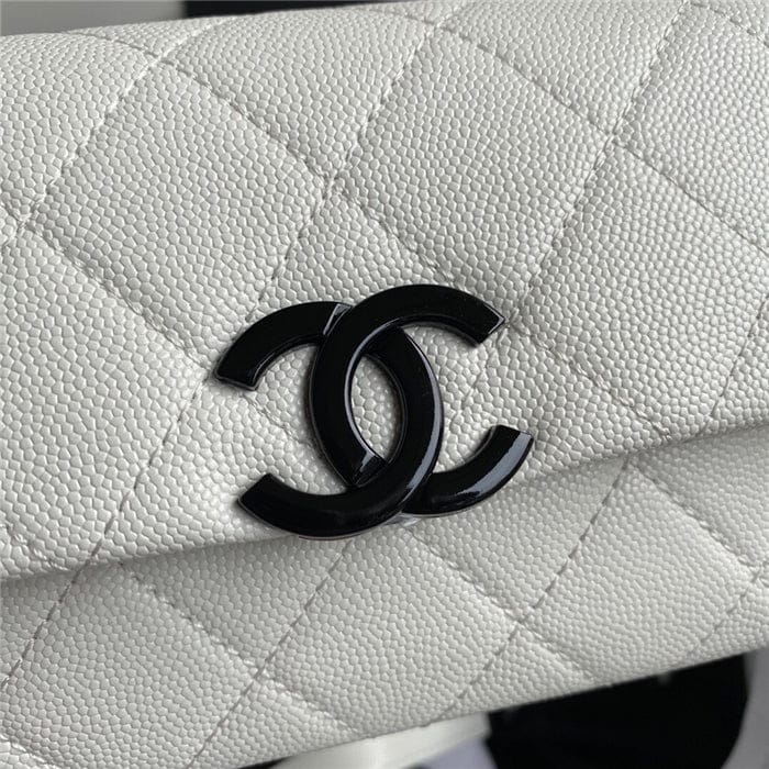 Chanel Classic Flap Bag 20cm White - Handbag