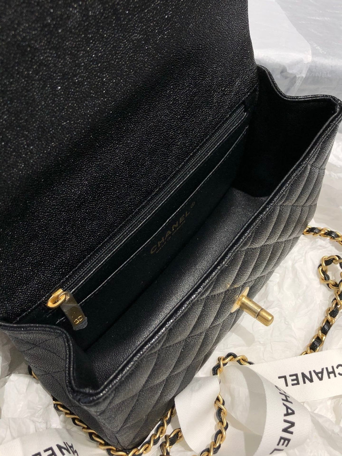 Chanel Classic Flap Bag 20cm Black - Handbag