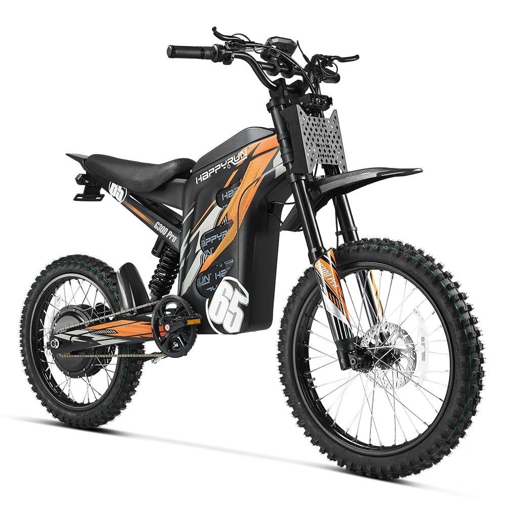 HappyRun G300 Pro Electric Dirt Bike - Black