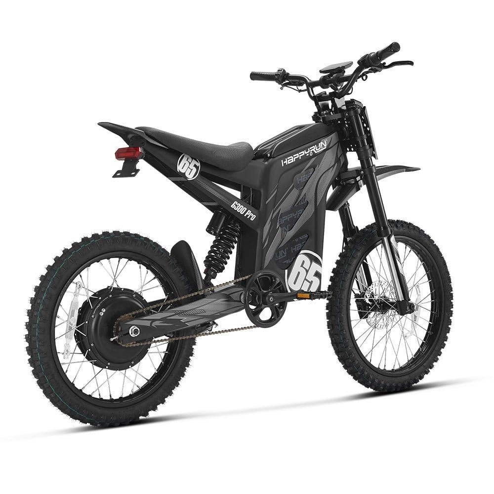 HappyRun G300 Pro Electric Dirt Bike - Black