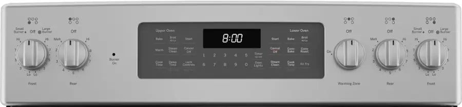 Whirlpool 6.7 Cu. Ft. Electric Double Oven Range with True Convection Cooking - Stainless Steel 1