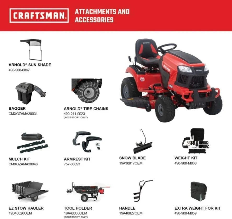 Craftsman T2200K 42 in. 20 HP 725cc Hydrostatic Riding Mower