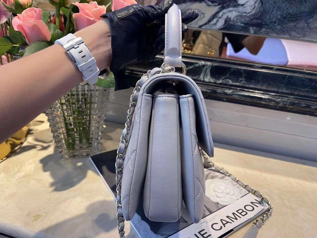 Chanel Classic Flap Bag 25cm Grey - Handbag