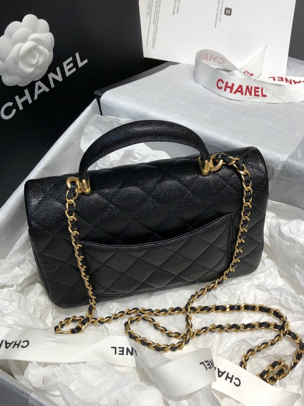 Chanel Classic Flap Bag 20cm Black - Handbag