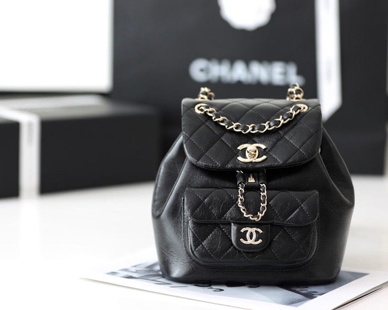 Chanel Backpack 18cm Black - Handbag