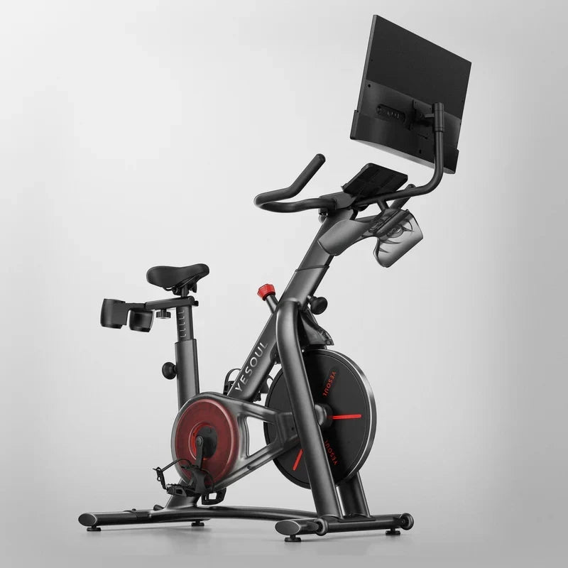 Yesoul Exercise Bike G1M Max (Bike with Screen) Smart Exercise Bike with 21.5 in HD Screen,Low Noise Indoor Cycling Bike for Home Gym Fitness