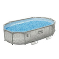 Coleman Power Steel 16 ft x 10 ft x 42 in Oval Above Ground Pool Set