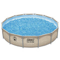 Coleman Steel Pro Max 14 ft x 33 in Round Metal Frame Above Ground Pool Set