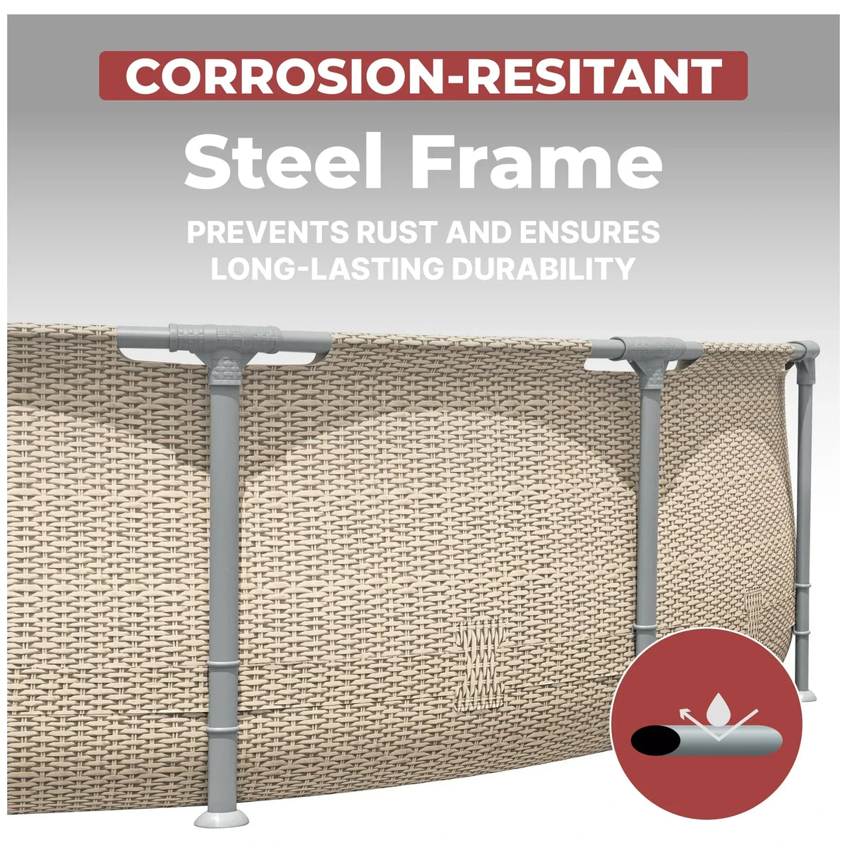 Coleman Steel Pro Max 14 ft x 33 in Round Metal Frame Above Ground Pool Set