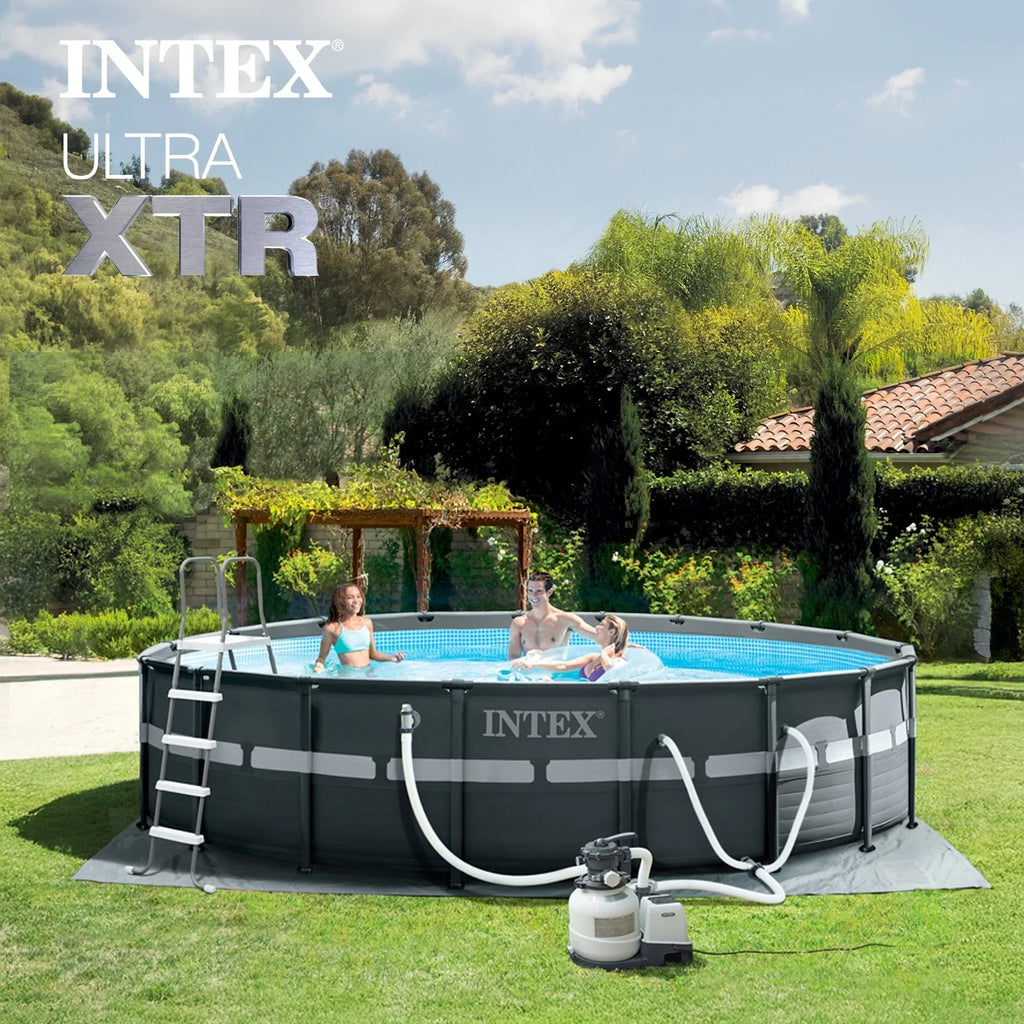 Intex Ultra XTR 18 ft x 52 in Round Above Ground Pool Set, Sand Filter Pump
