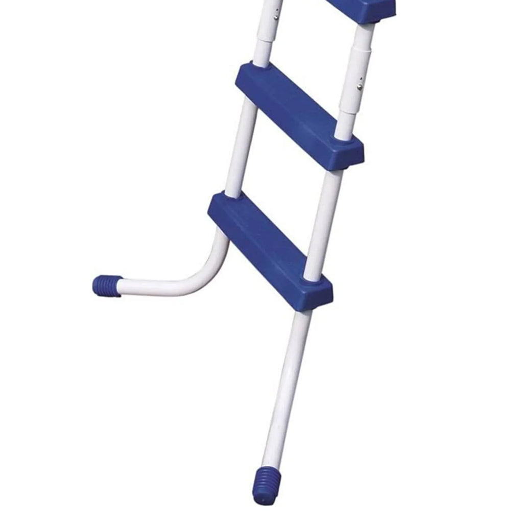 Bestway Steel Pro MAX 15 ft x 48 in Round Above Ground Swimming Pool & Pool Ladder