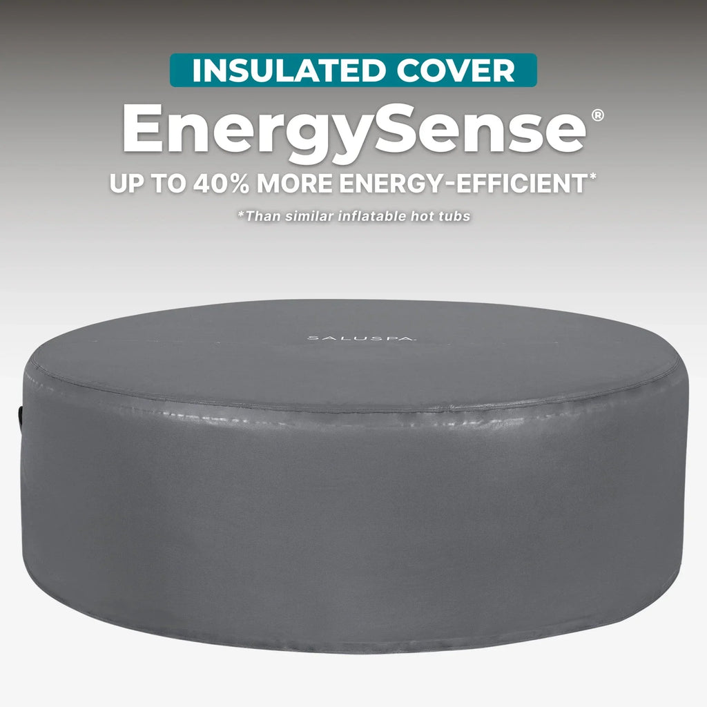 Bestway SaluSpa Hollywood Luxe 4-6 Person Inflatable Hot Tub, Round Energy-Efficient Spa, 77 in x 26 in