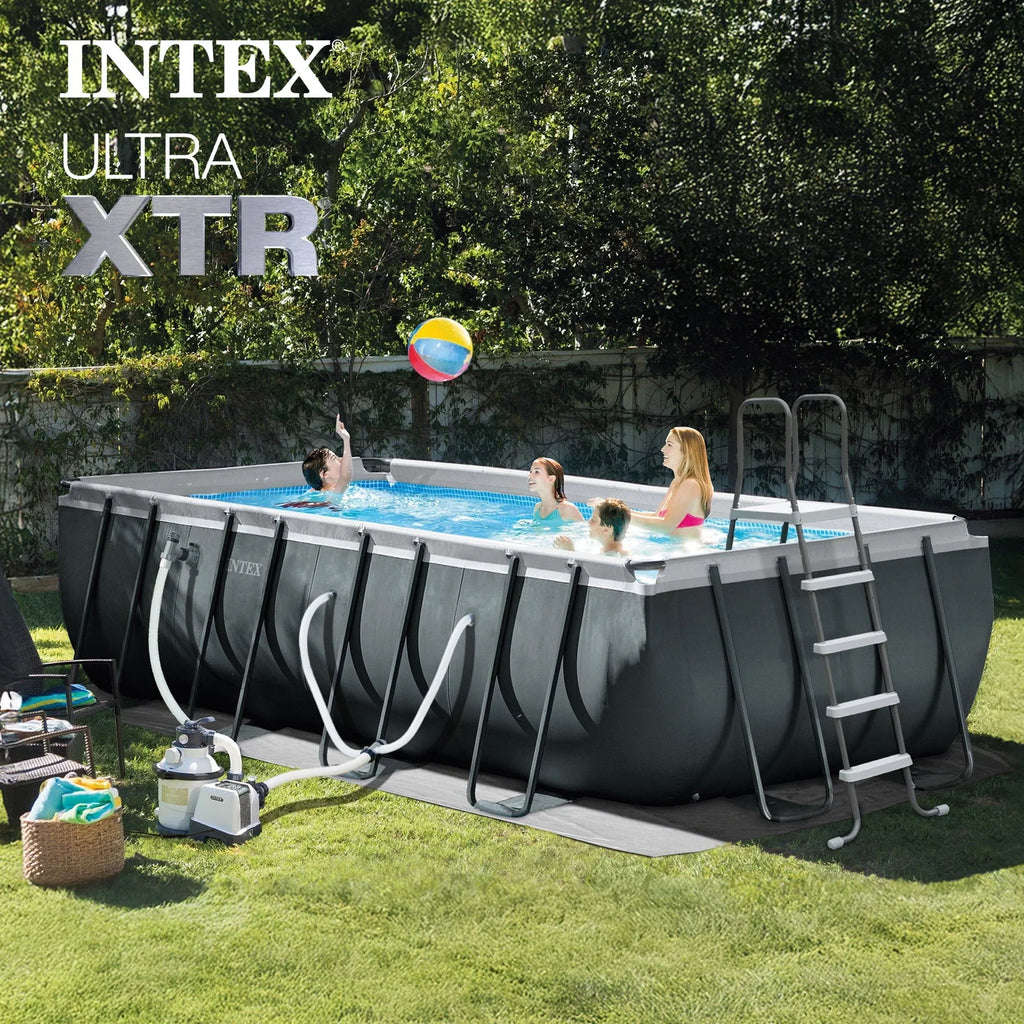 Intex 18 ft x 9 ft x 52 in Ultra XTR Above Ground Pool and Solar Pool Cover