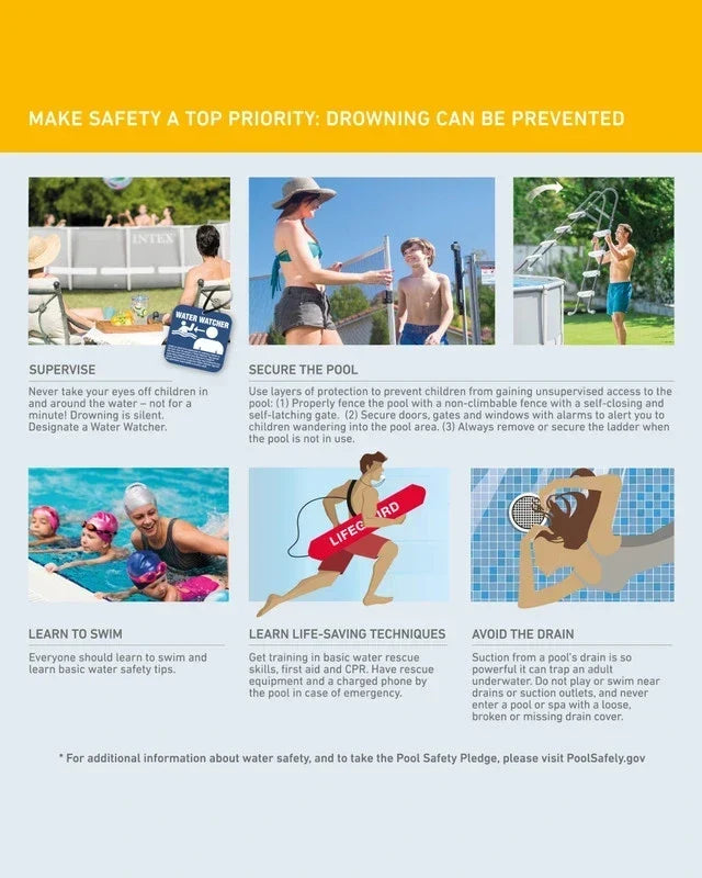Intex Prism Frame 20 ft x 52 in Above Ground Pool Set