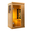 HomeMiYN Far Infrared Wood Sauna Box,traditional Sauna Room Indoor Home Spa Low-emf Dry Saunas Single Person Spa Canada Hemlock,nature