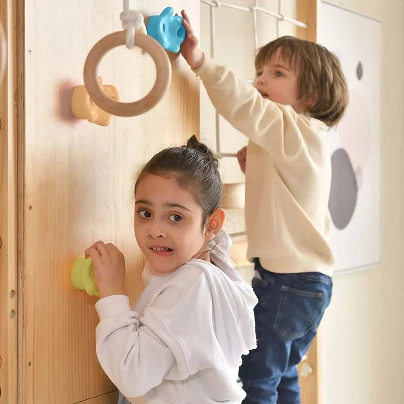Avenlur Walnut | Swedish Ladder Jungle Gym Wall Mounted