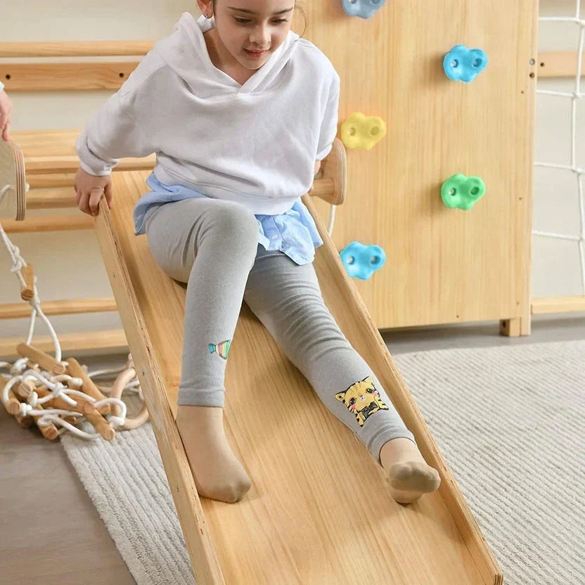 Avenlur Walnut | Swedish Ladder Jungle Gym Wall Mounted