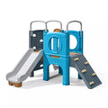 Step2 Scout & Slide Climber, Kids Outdoor Playset, Backyard Playground Set, Slide, Climbing Wall, Tunnel, Outside Vintage Style Jungle Gym, for