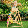 Avenlur Magnolia 7-in-1 Real Wood Playset | Indoor & Outdoor Climbing Gym for Kids