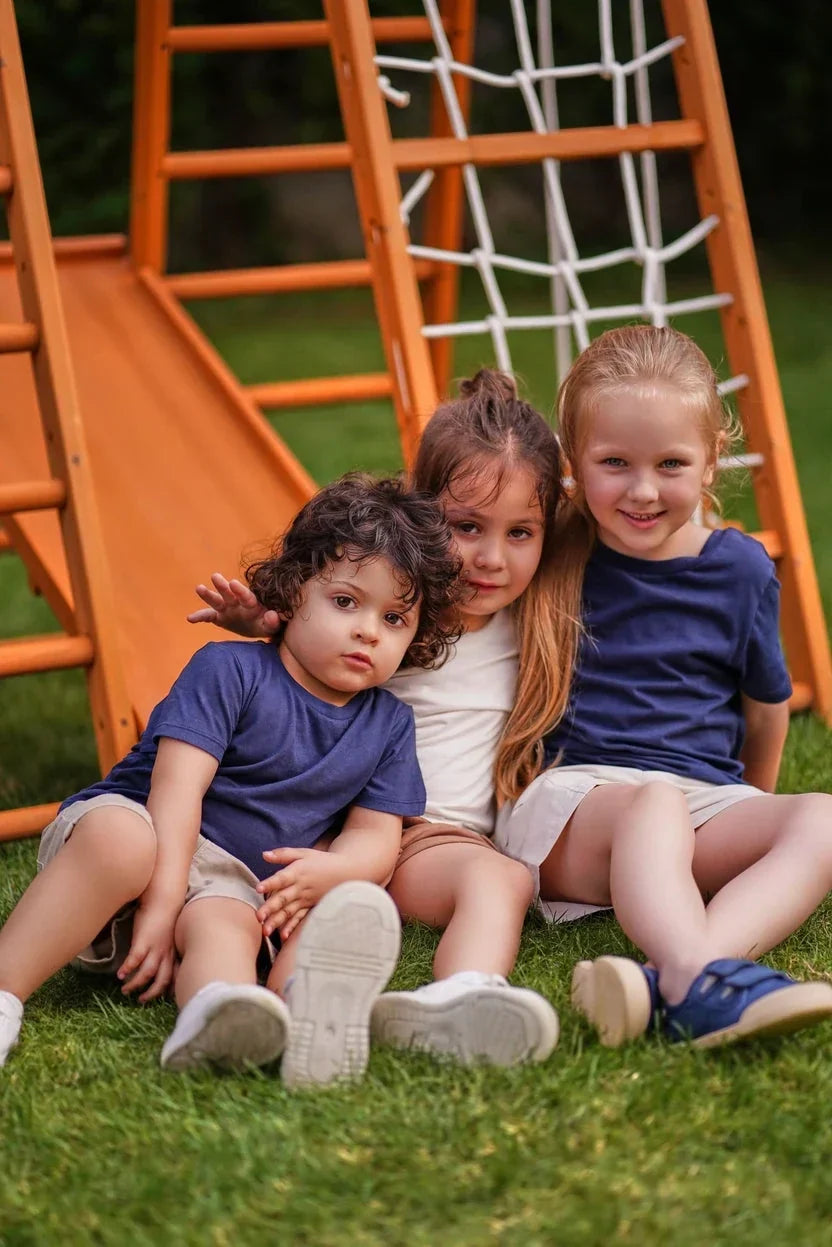 Avenlur Magnolia 7-in-1 Real Wood Playset | Indoor & Outdoor Climbing Gym for Kids